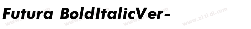 Futura BoldItalicVer字体转换